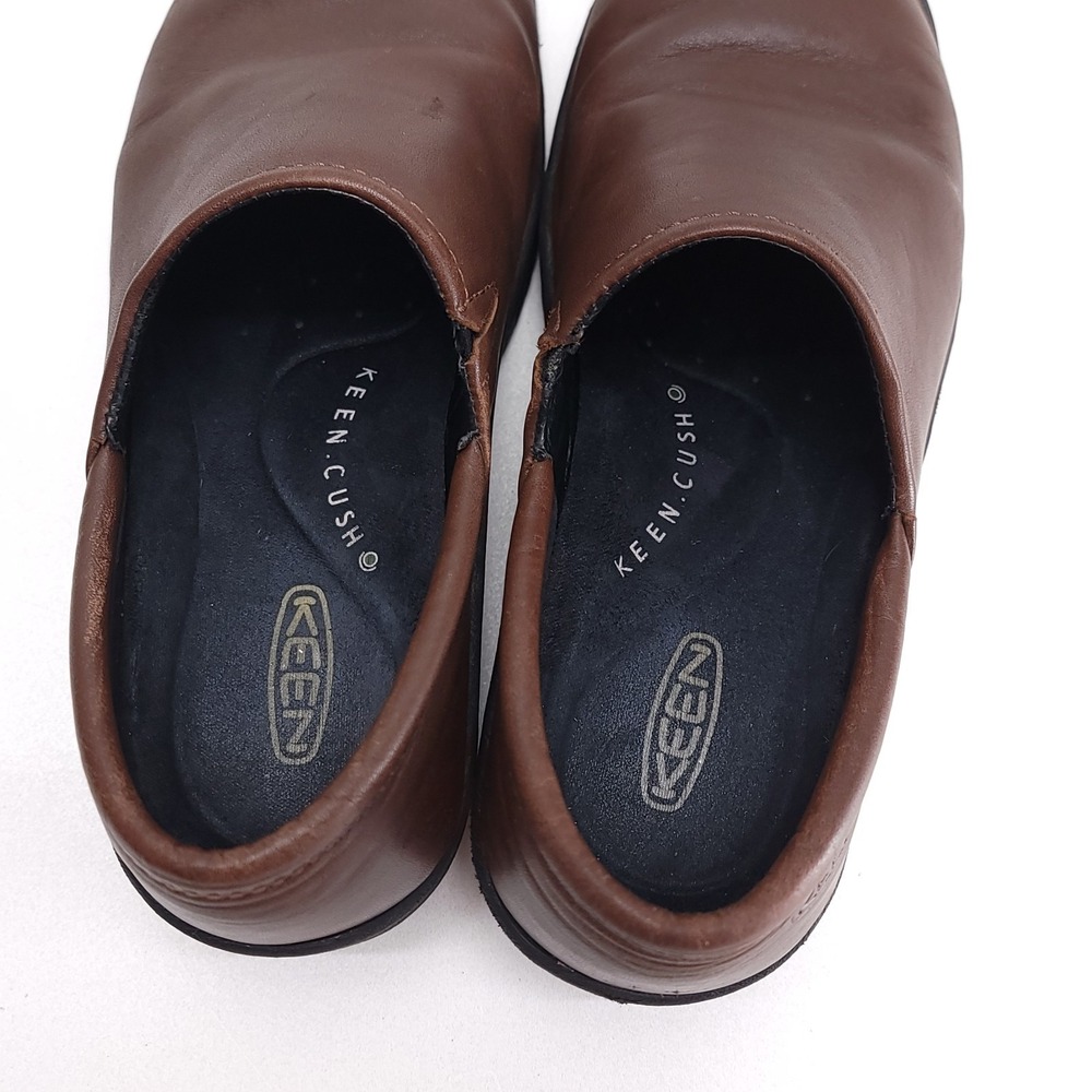 KEEN Utility PTC‎ Slip-On II Womens 7.5 Work Comfort Shoes Brown Leather - Picture 5 of 9